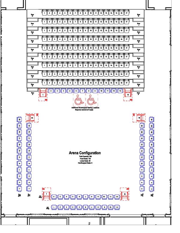 Studio Arena Seating Layout